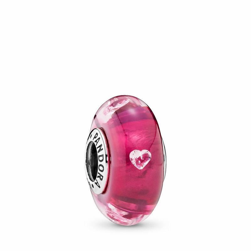 Pandora Cerise Heart Charm Online NZ, Sterling Silver (749631-PLU)